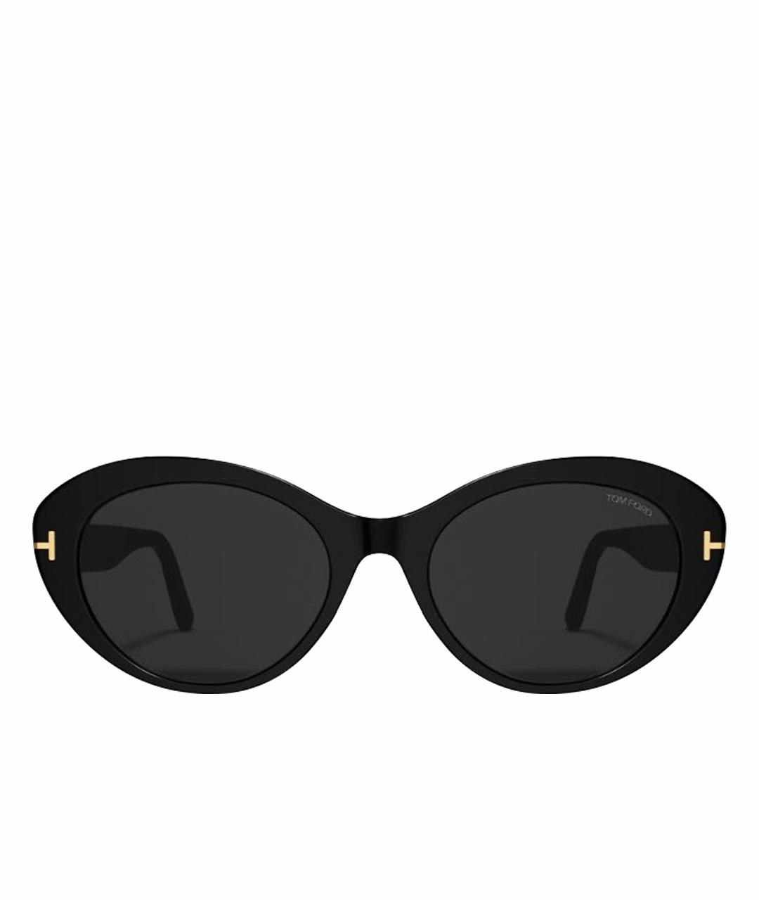 TOM FORD Черные пластиковые солнцезащитные очки, фото 1