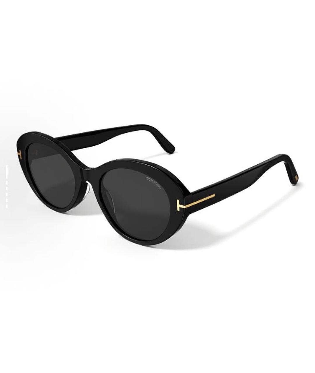 TOM FORD Черные пластиковые солнцезащитные очки, фото 3
