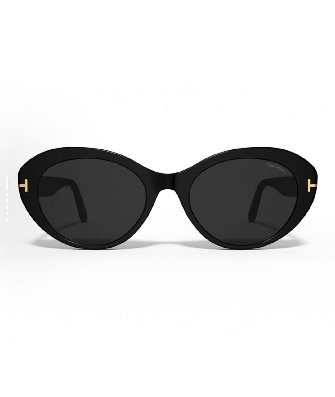 TOM FORD Черные пластиковые солнцезащитные очки, фото 2
