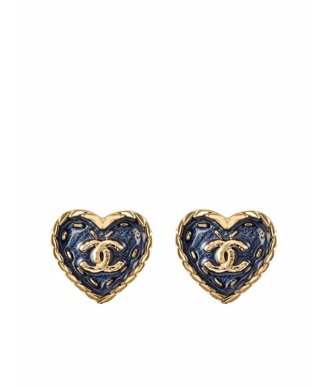 CHANEL Синие серьги, фото 1