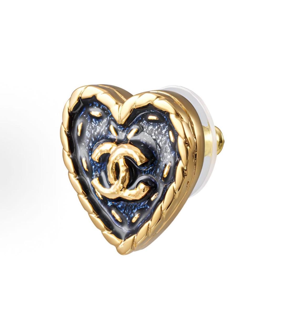 CHANEL Синие серьги, фото 3