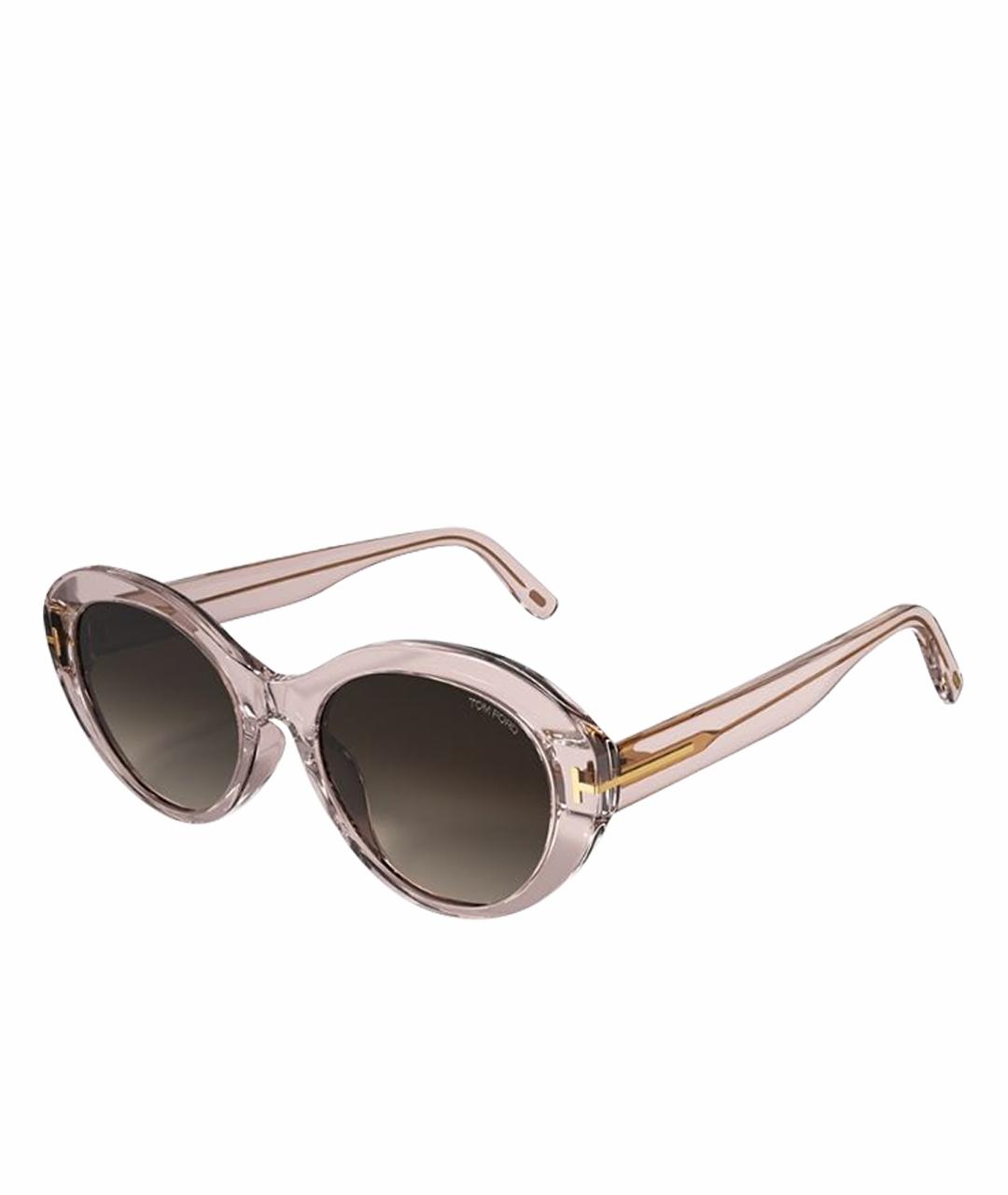 TOM FORD Розовые пластиковые солнцезащитные очки, фото 1