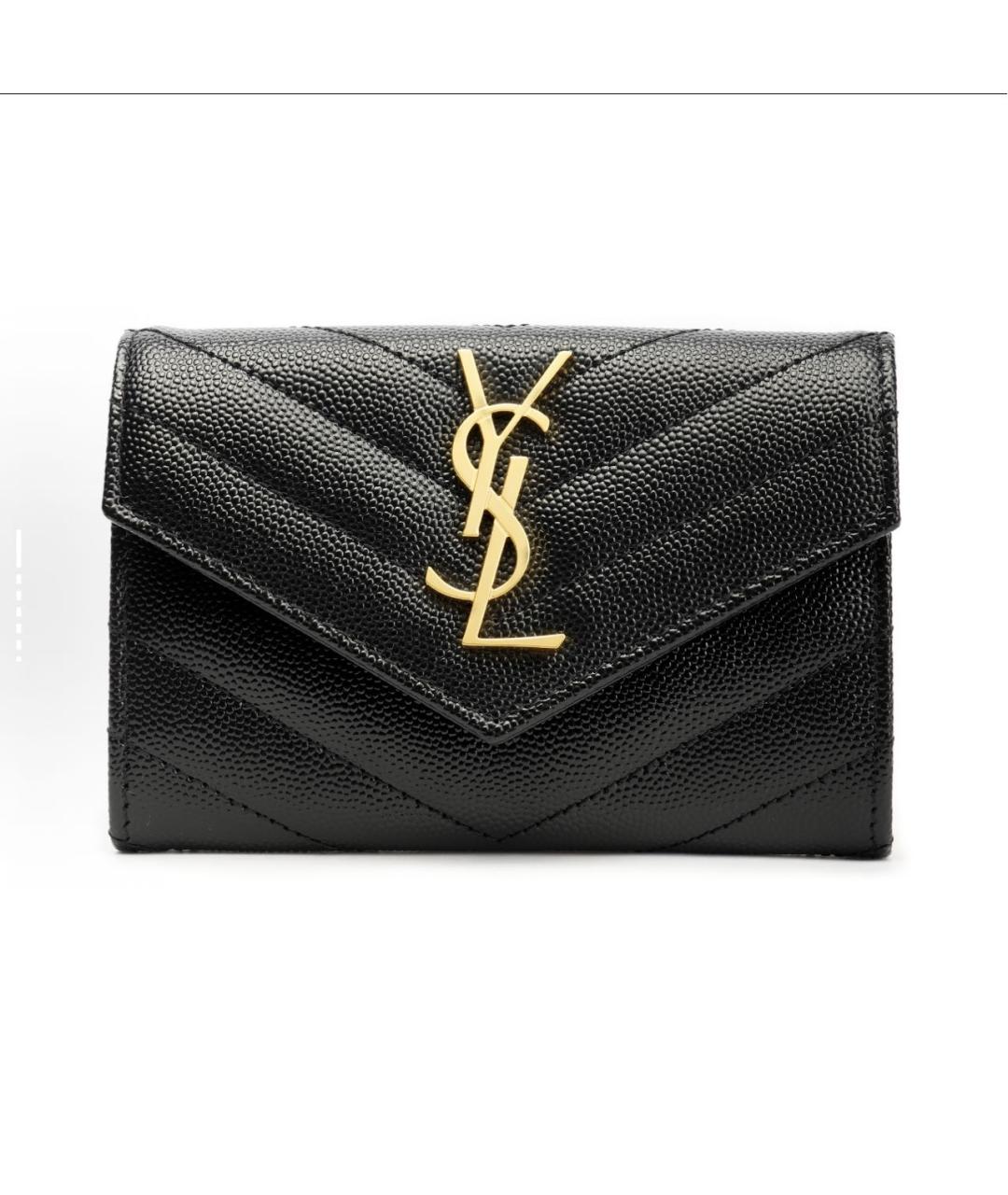 SAINT LAURENT Черный кошелек, фото 5
