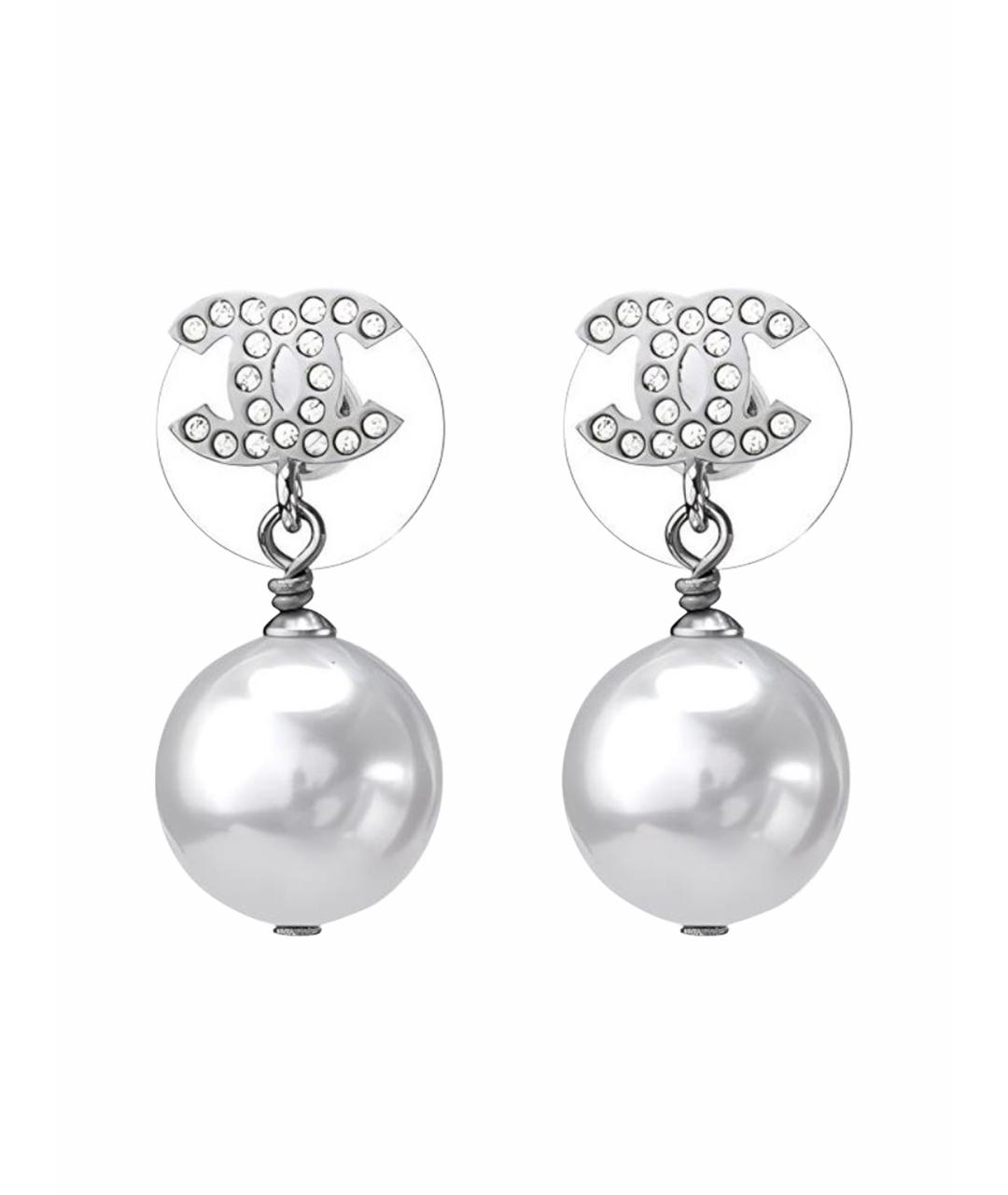 CHANEL Серебряные серьги, фото 1