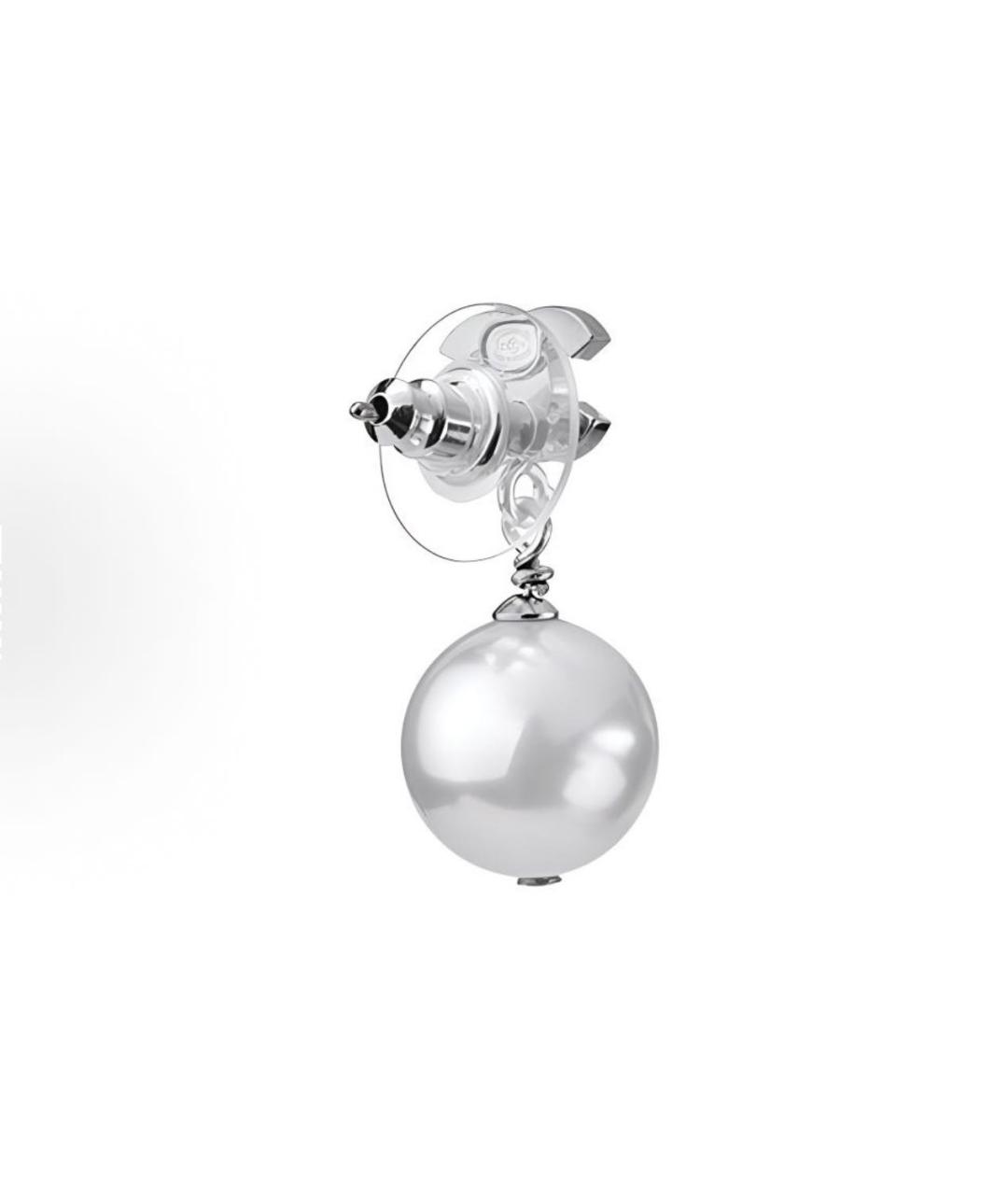 CHANEL Серебряные серьги, фото 2