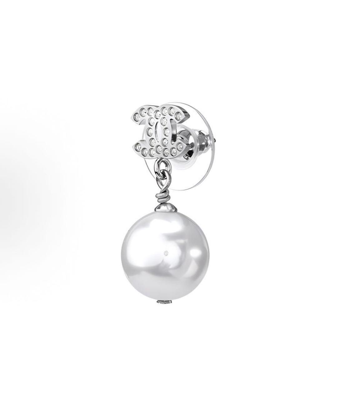 CHANEL Серебряные серьги, фото 3