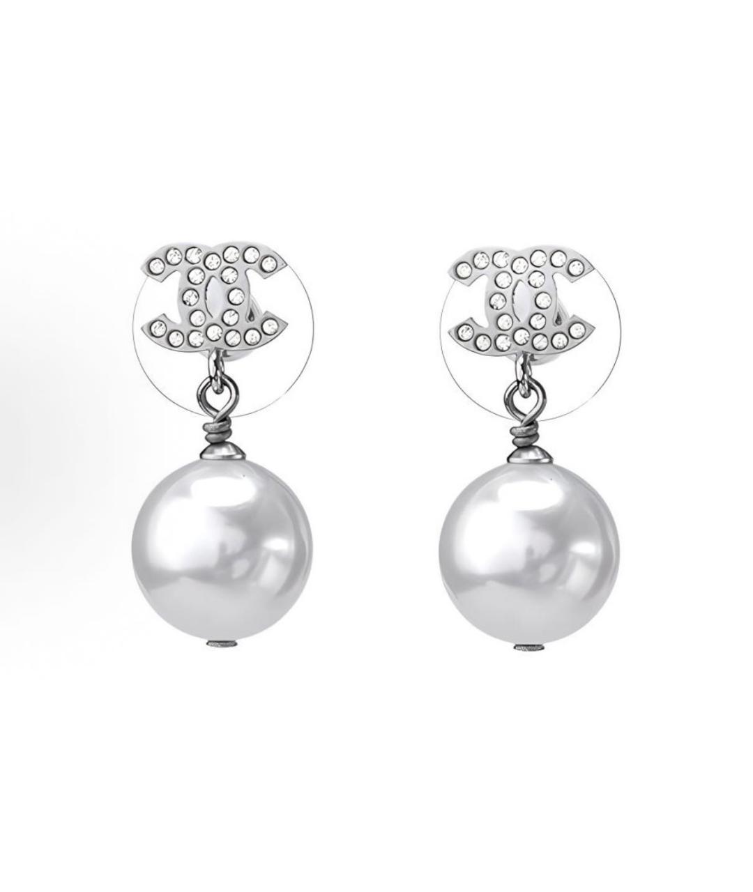 CHANEL Серебряные серьги, фото 5