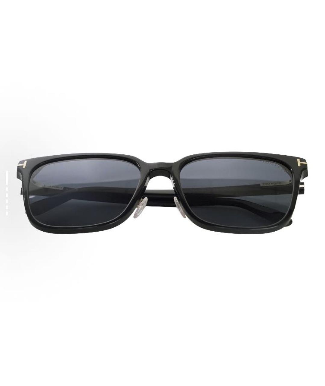 TOM FORD Черные пластиковые солнцезащитные очки, фото 4