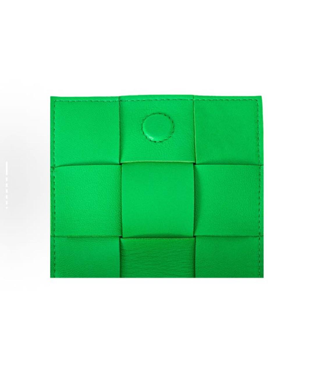 BOTTEGA VENETA Зеленая кожаная сумка через плечо, фото 6