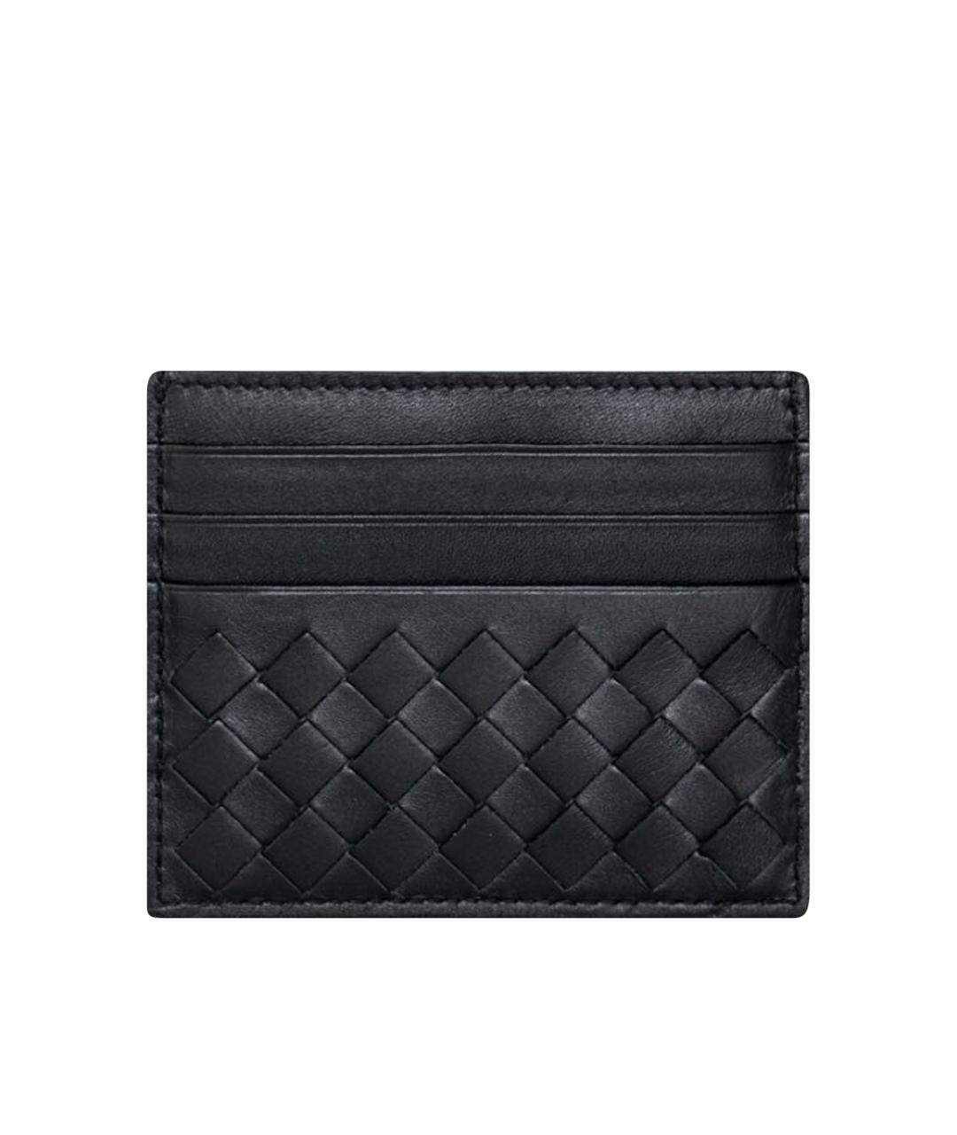 BOTTEGA VENETA Черный кожаный кардхолдер, фото 1