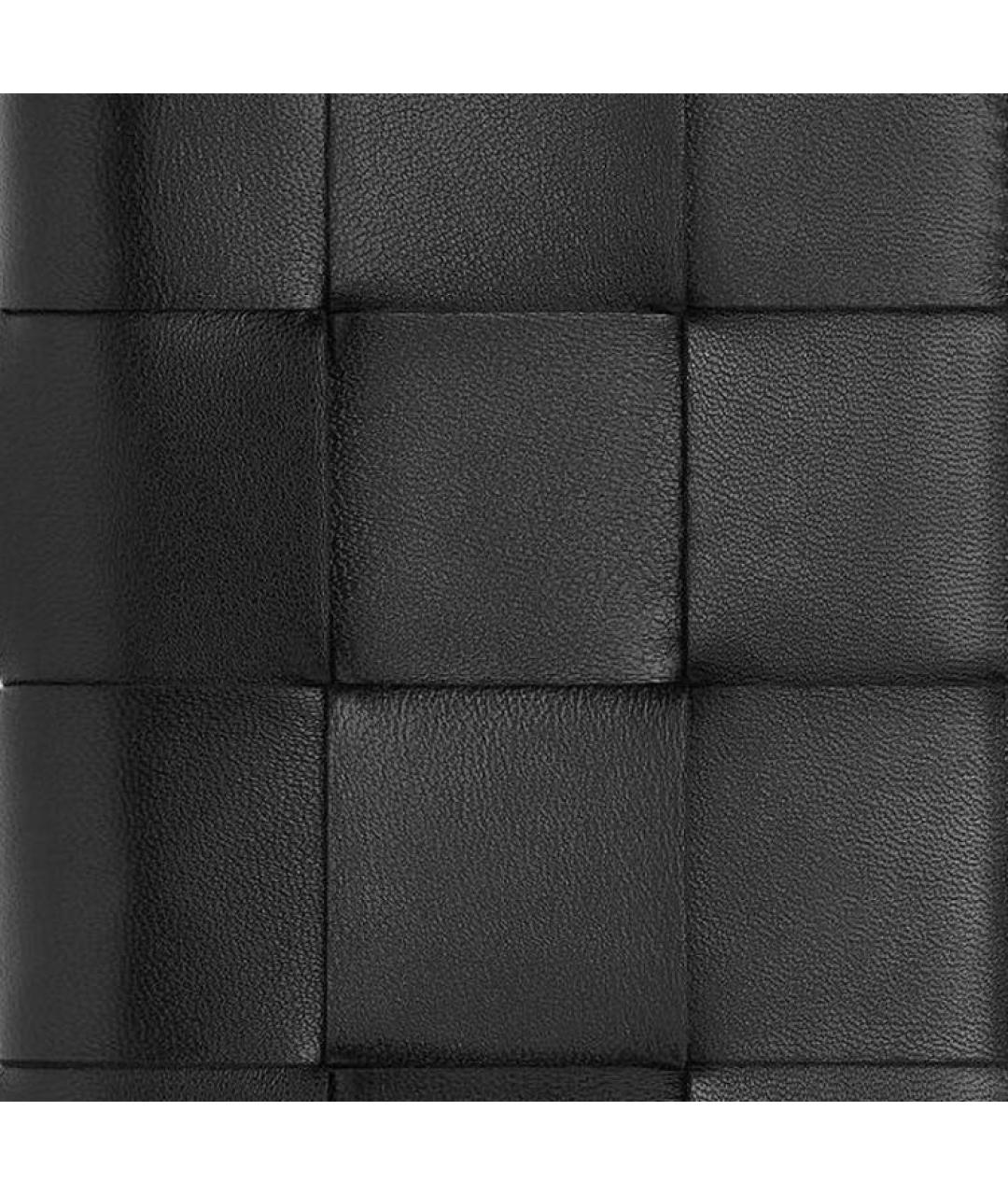 BOTTEGA VENETA Черный кожаный кошелек, фото 3