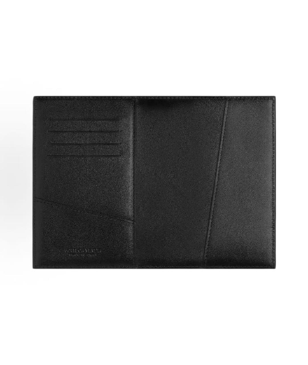BOTTEGA VENETA Черный кожаный кошелек, фото 2