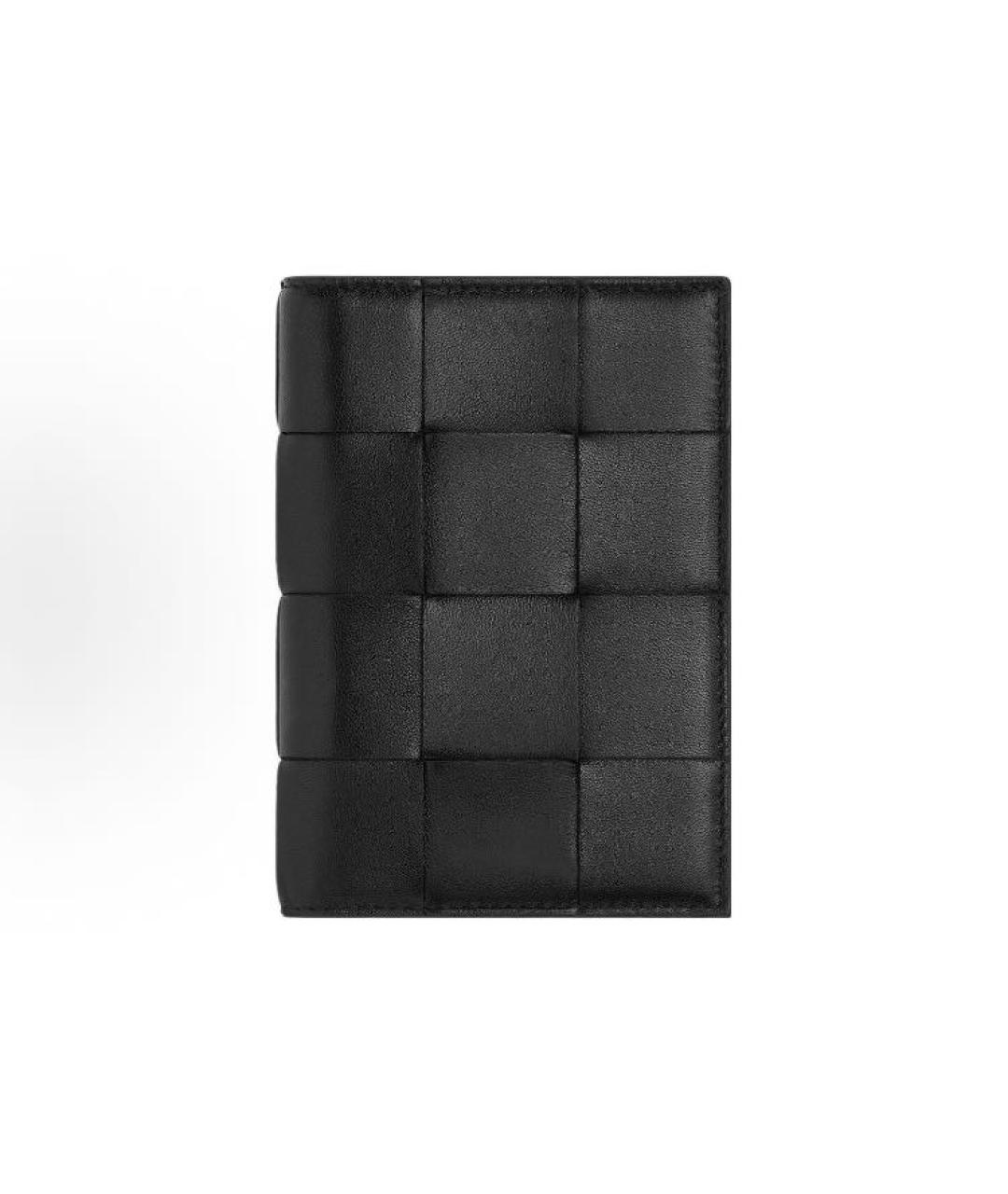 BOTTEGA VENETA Черный кожаный кошелек, фото 5