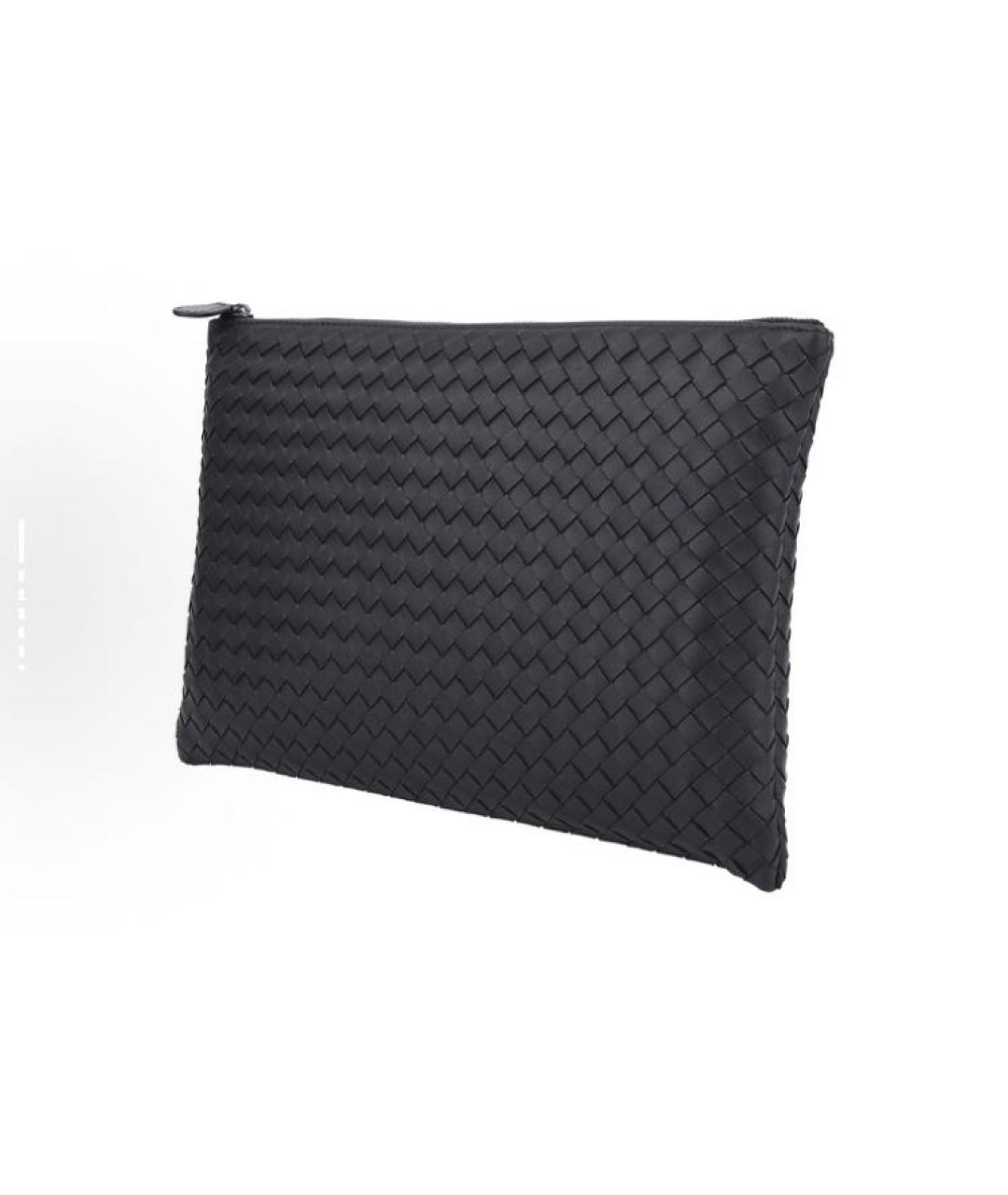 BOTTEGA VENETA Черная кожаная папка для документов, фото 2