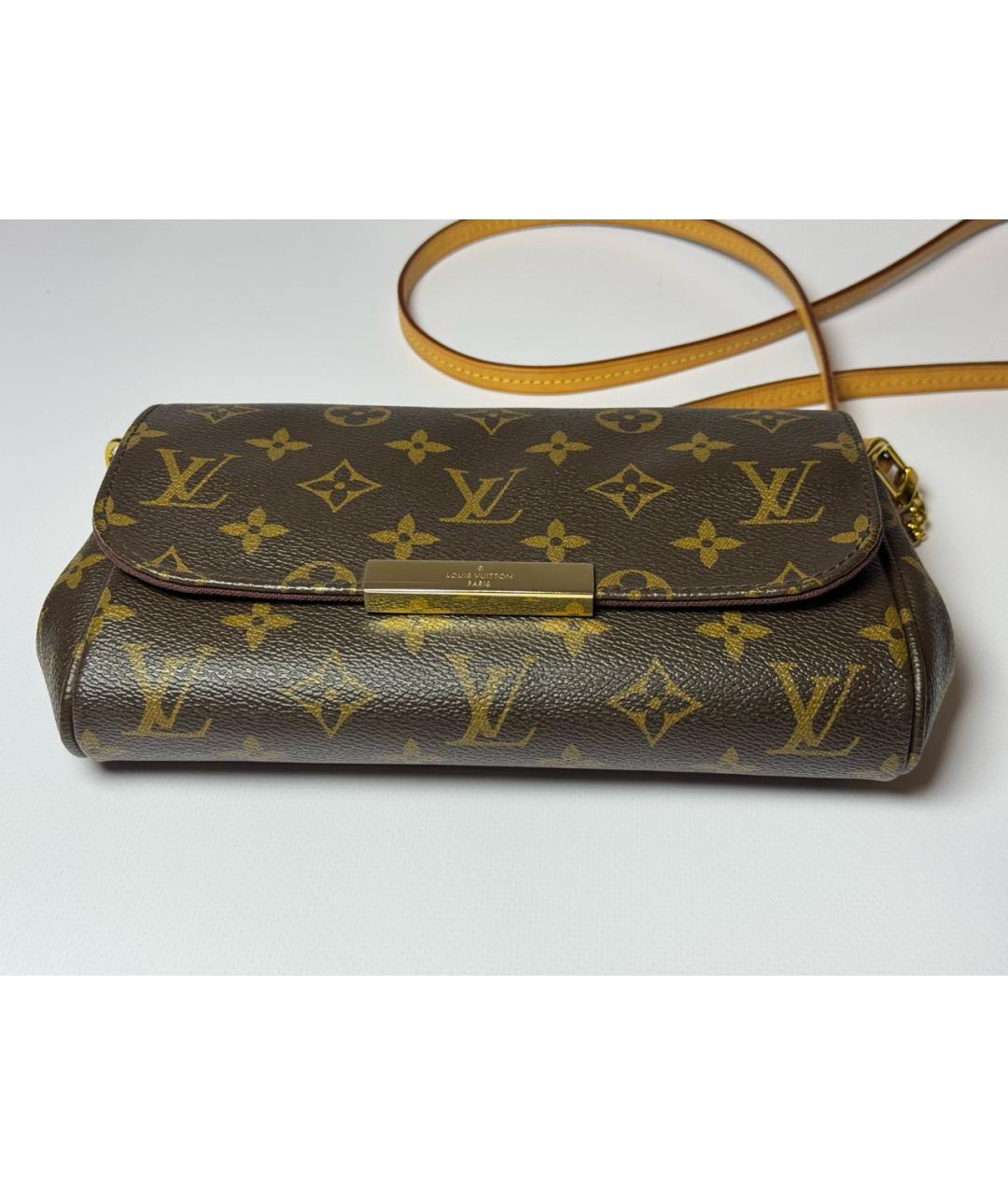 LOUIS VUITTON Коричневая сумка через плечо, фото 6