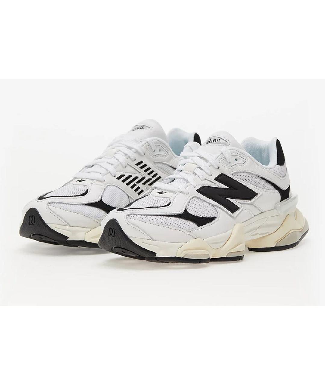 NEW BALANCE Белые кожаные низкие кроссовки / кеды, фото 3