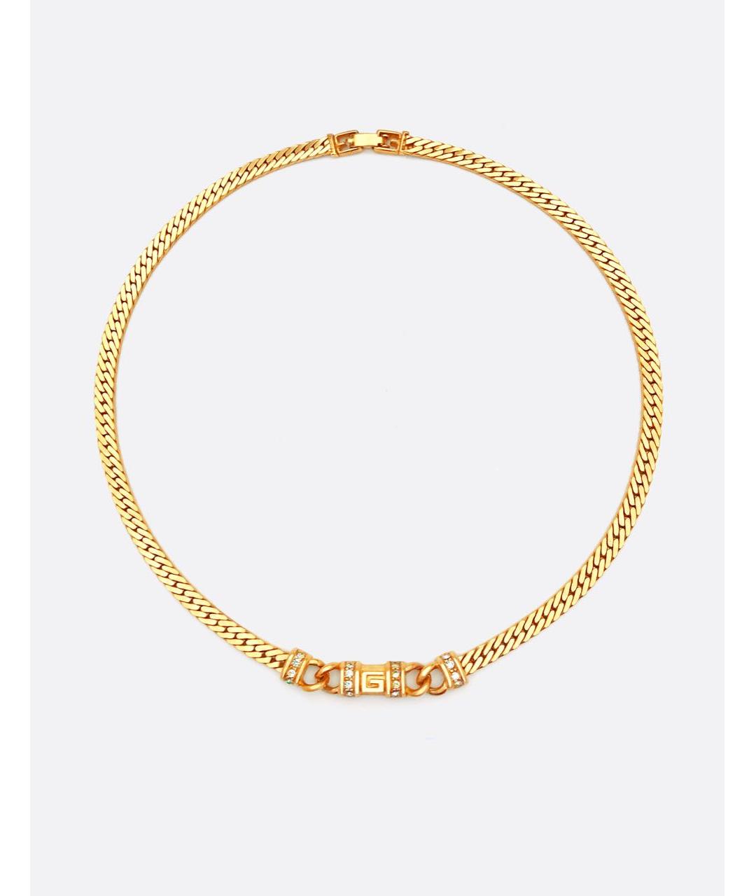 GIVENCHY Золотое латунное колье, фото 5