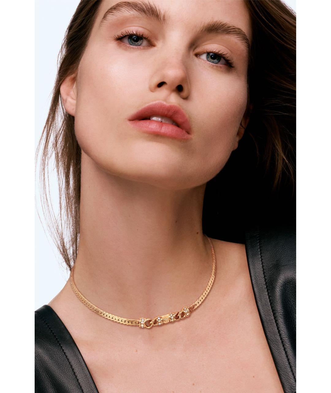 GIVENCHY Золотое латунное колье, фото 4