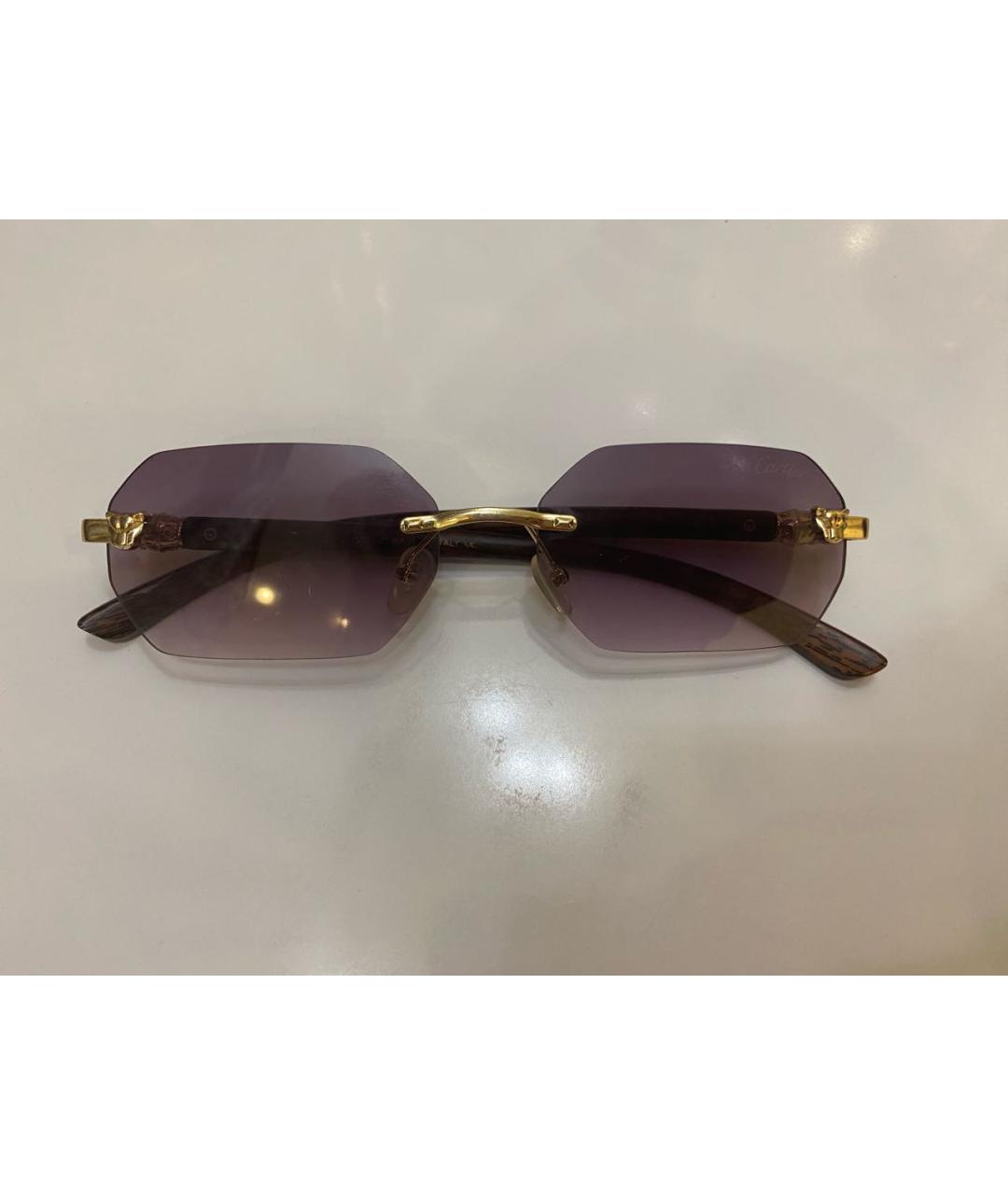 CARTIER Антрацитовые солнцезащитные очки, фото 8