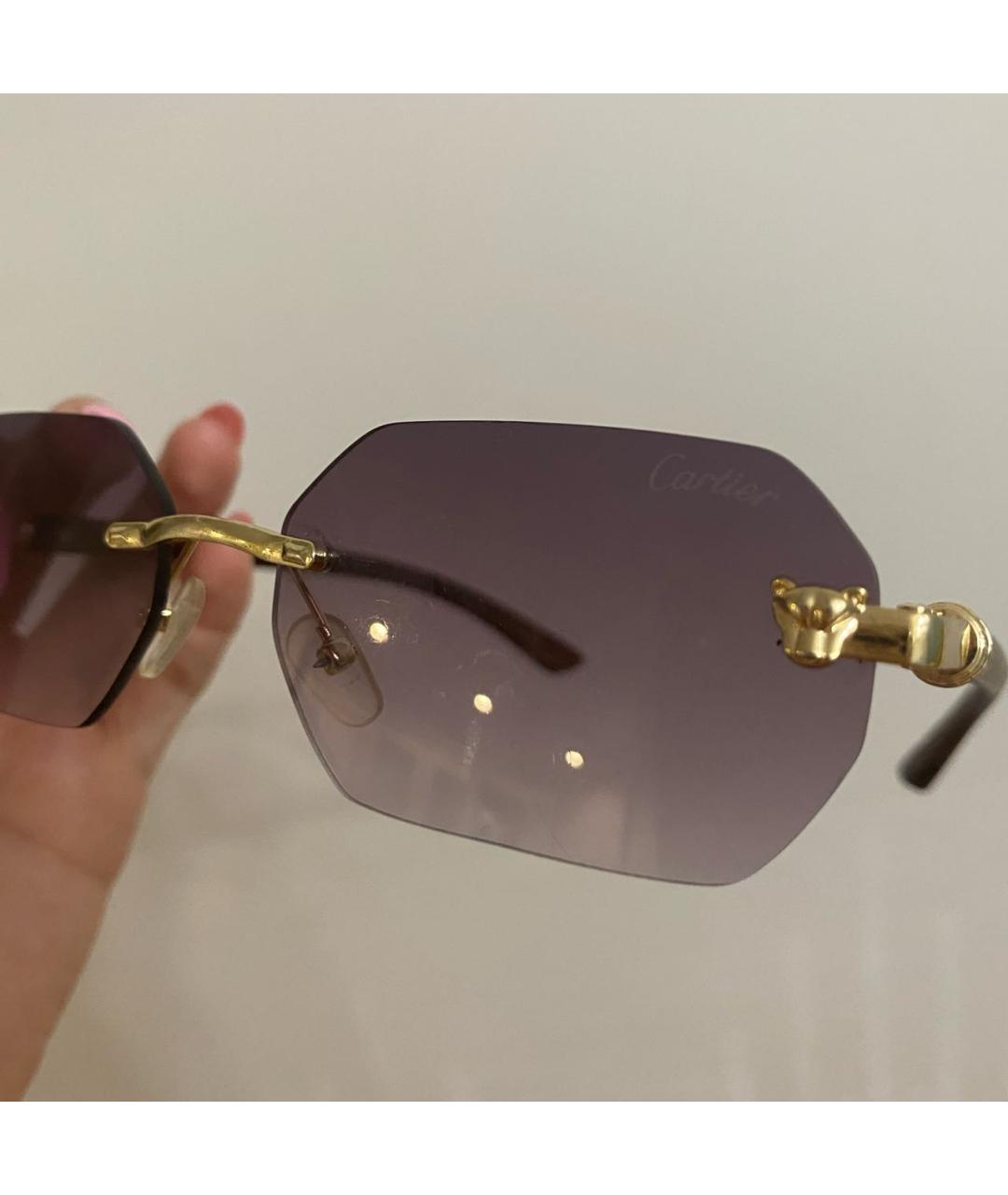 CARTIER Антрацитовые солнцезащитные очки, фото 3