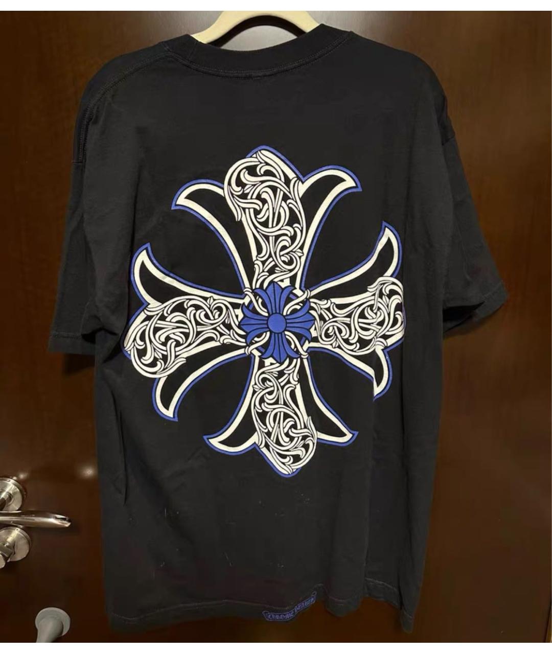 CHROME HEARTS Черная хлопковая футболка, фото 2