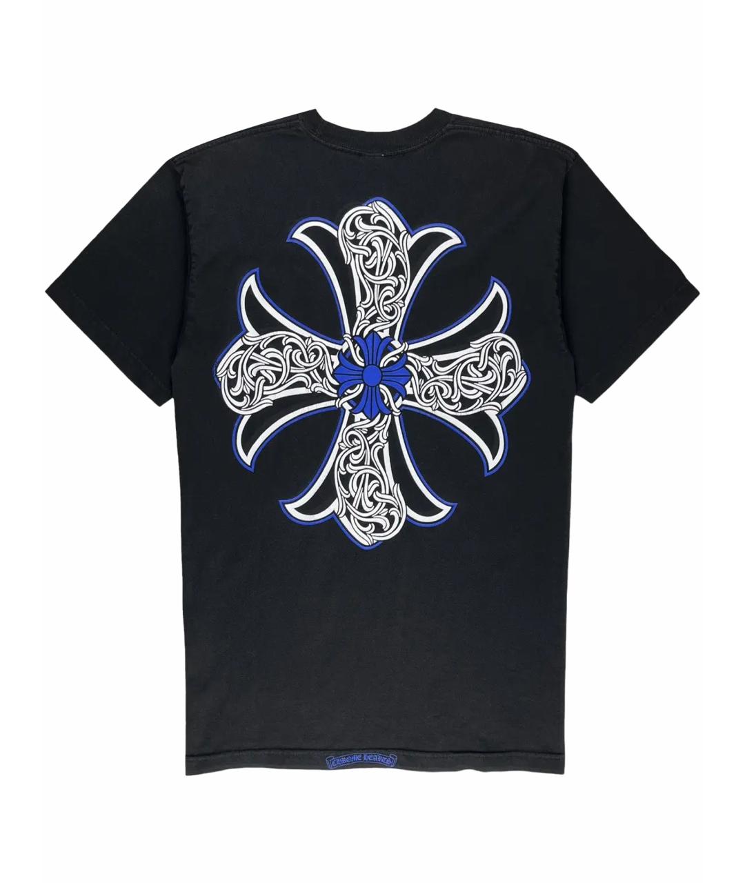 CHROME HEARTS Черная хлопковая футболка, фото 4