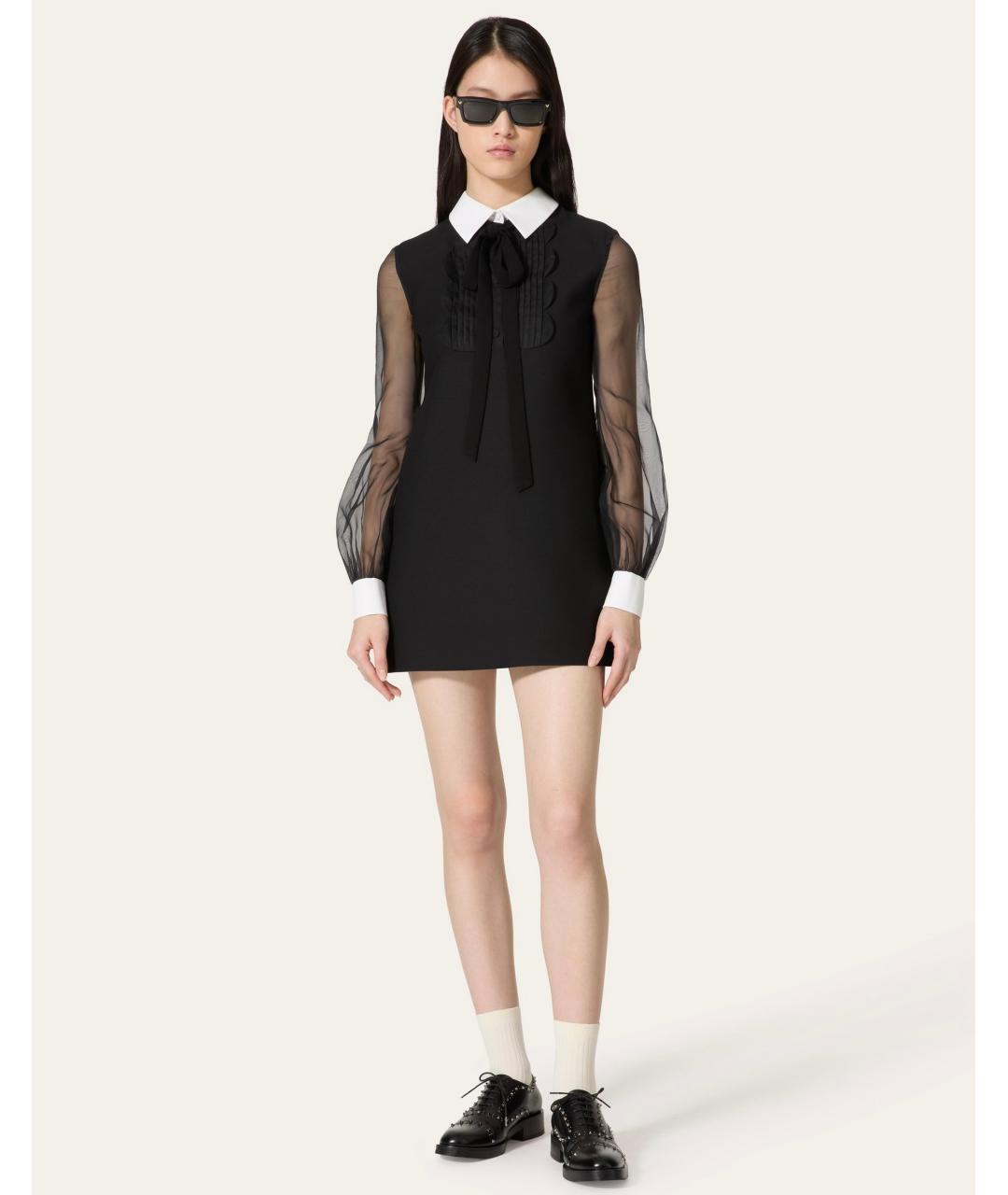 VALENTINO Черное коктейльное платье, фото 6