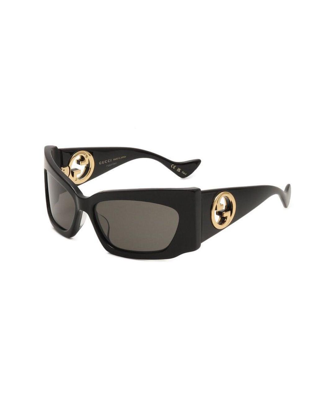 GUCCI Черные пластиковые солнцезащитные очки, фото 3