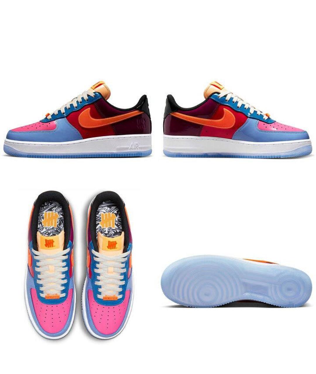 NIKE Мульти низкие кроссовки / кеды из лакированной кожи, фото 4