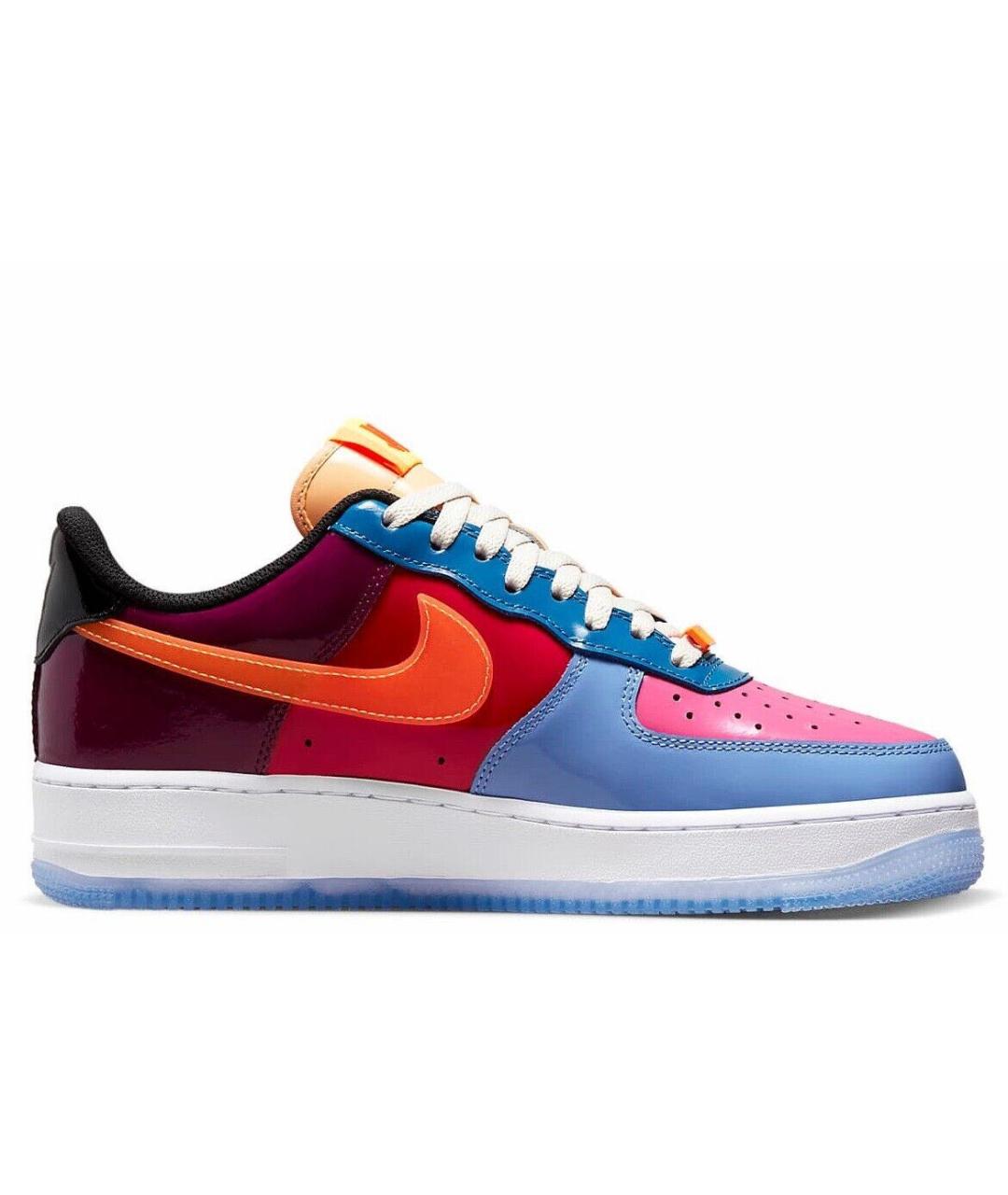 NIKE Мульти низкие кроссовки / кеды из лакированной кожи, фото 5
