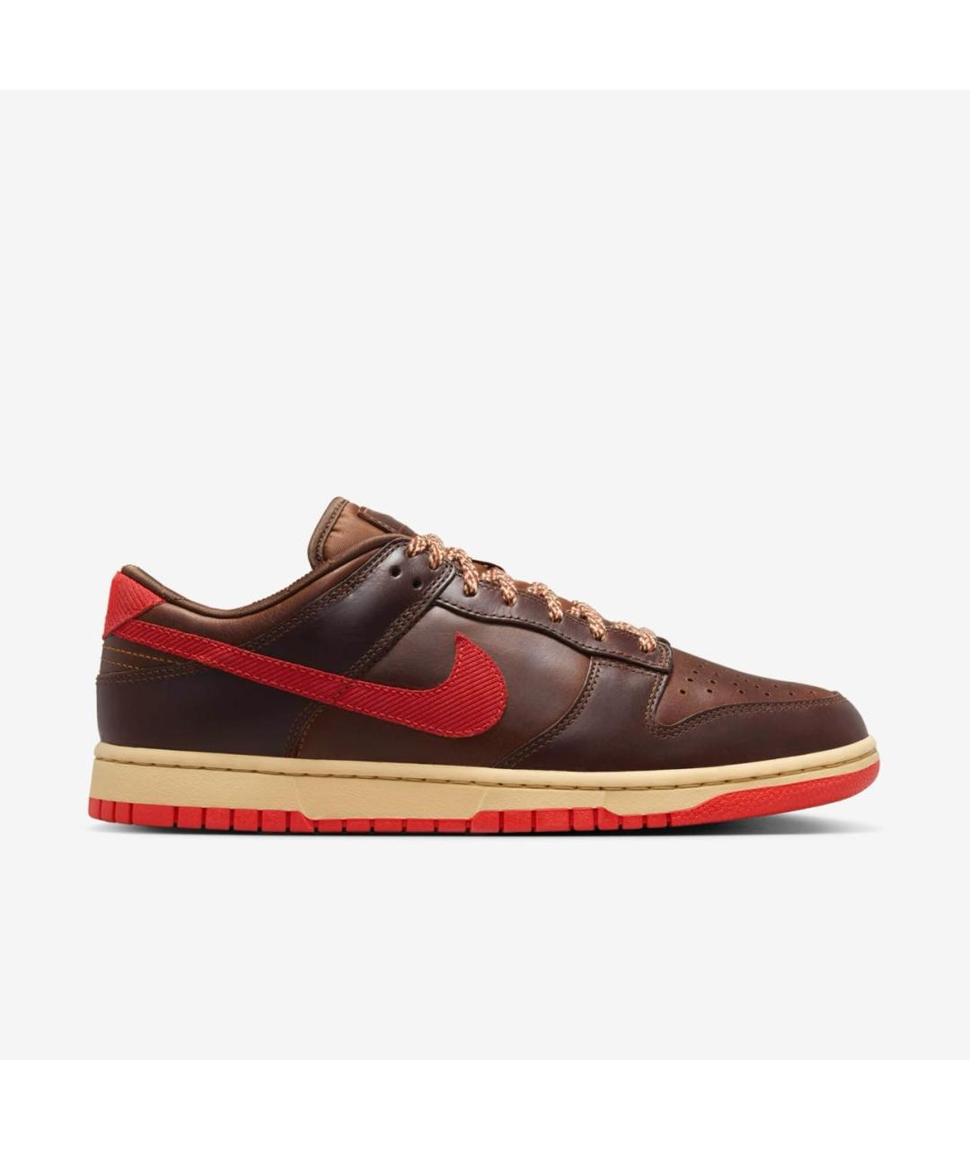 NIKE Коричневые кожаные низкие кроссовки / кеды, фото 5