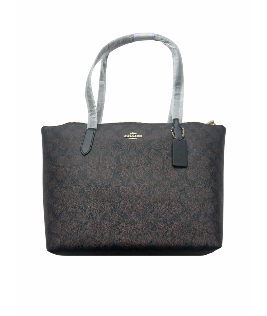 COACH Коричневая сумка тоут, фото 1