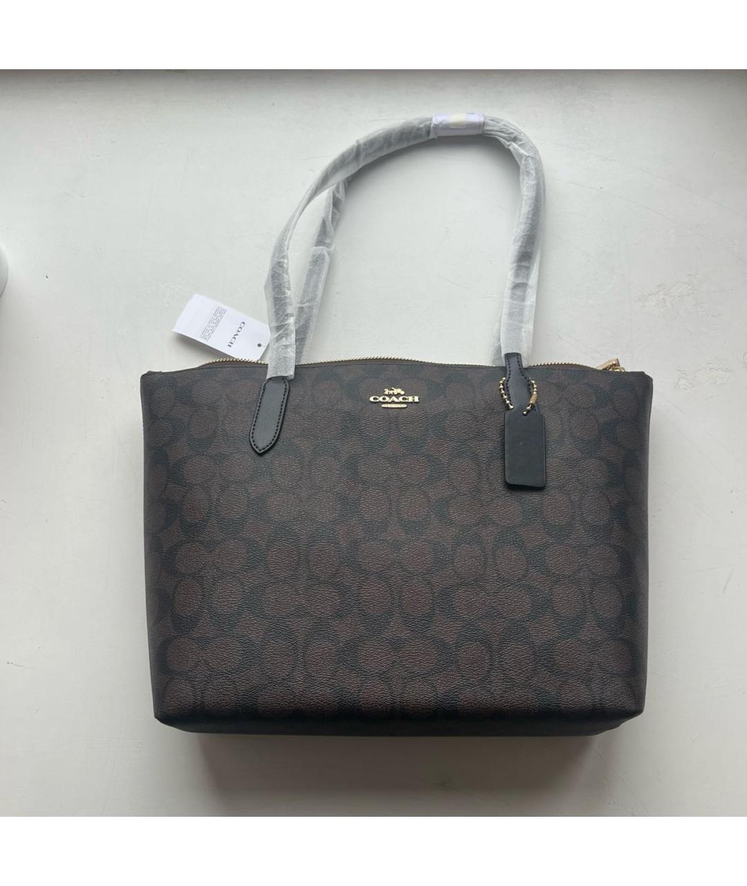 COACH Коричневая сумка тоут, фото 8
