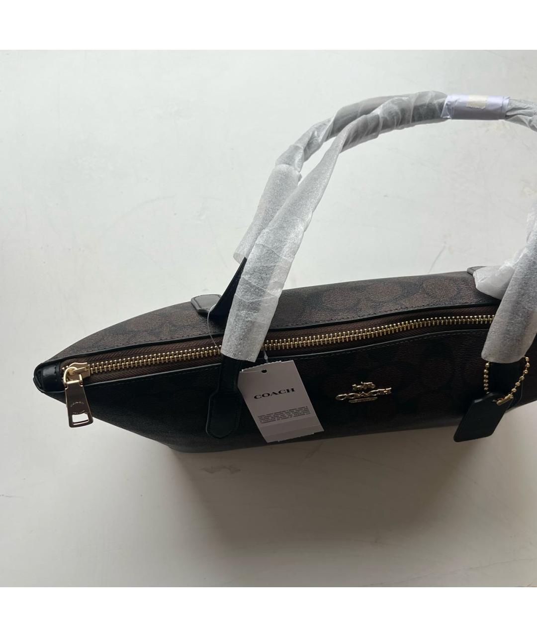 COACH Коричневая сумка тоут, фото 7