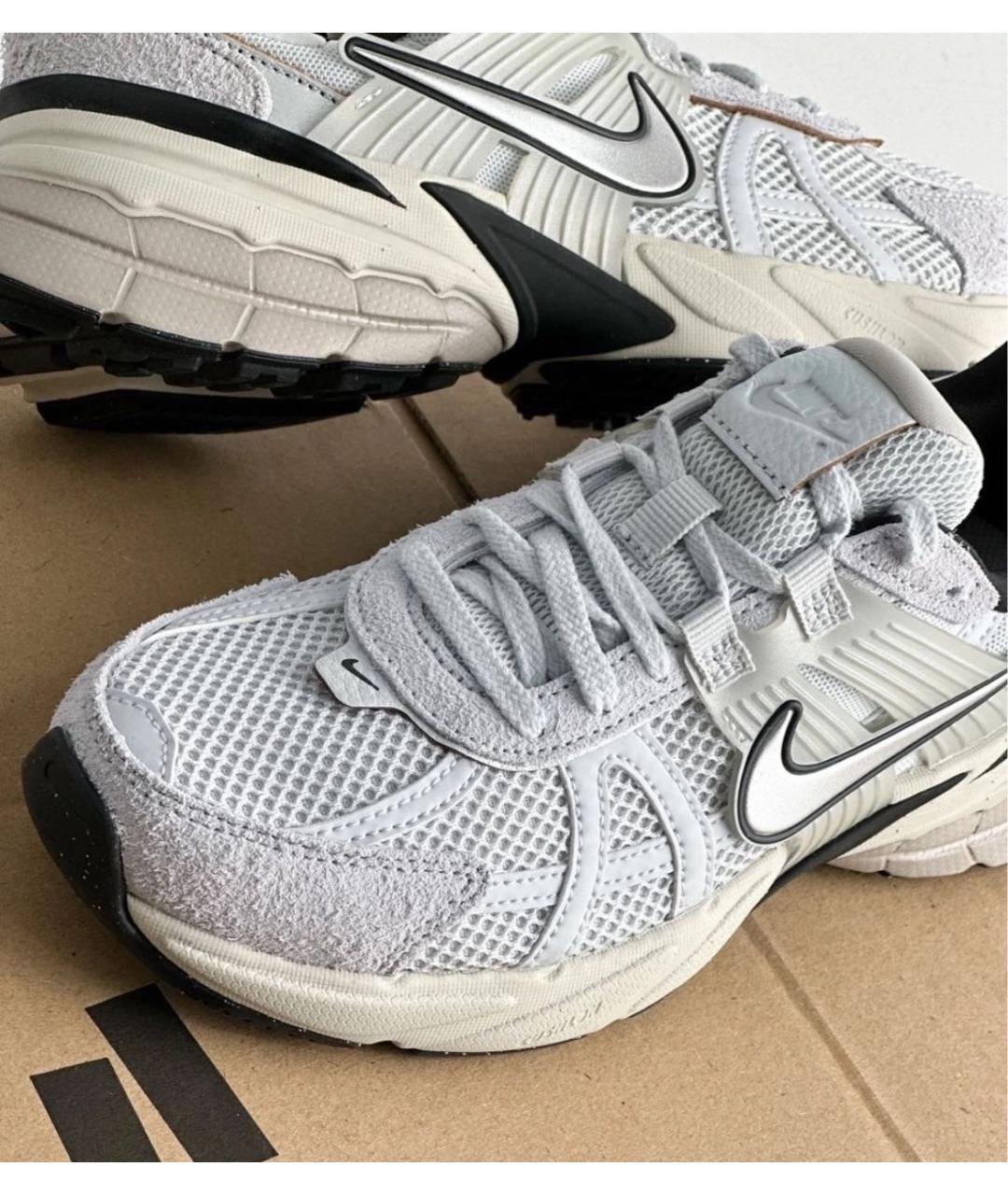 NIKE Серые текстильные низкие кроссовки / кеды, фото 6