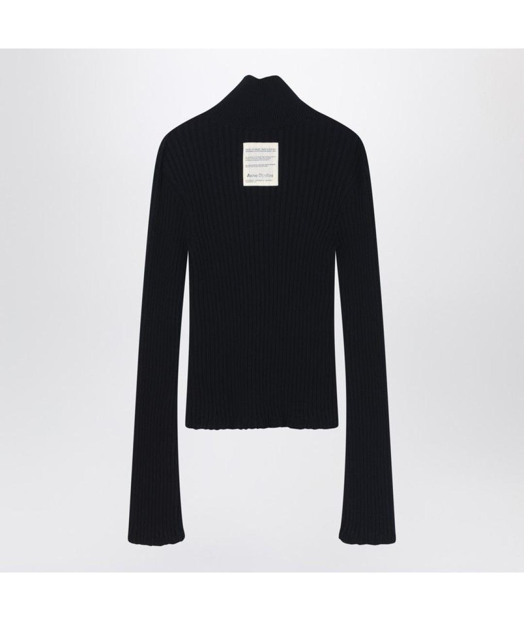 ACNE STUDIOS Черный хлопковый кардиган, фото 2