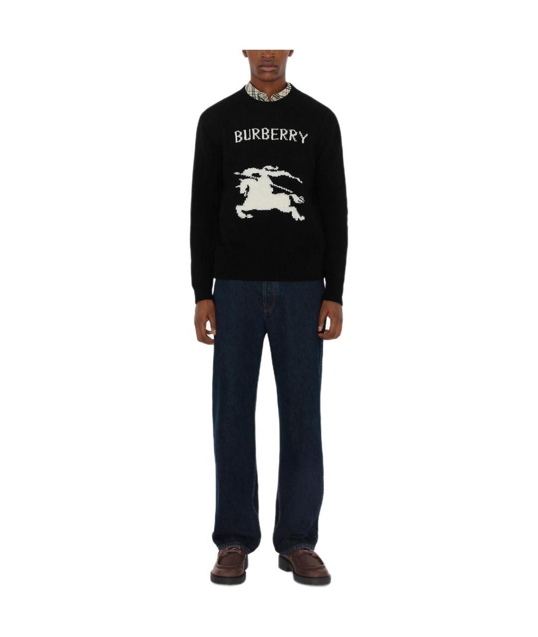 BURBERRY Черный джемпер / свитер, фото 2