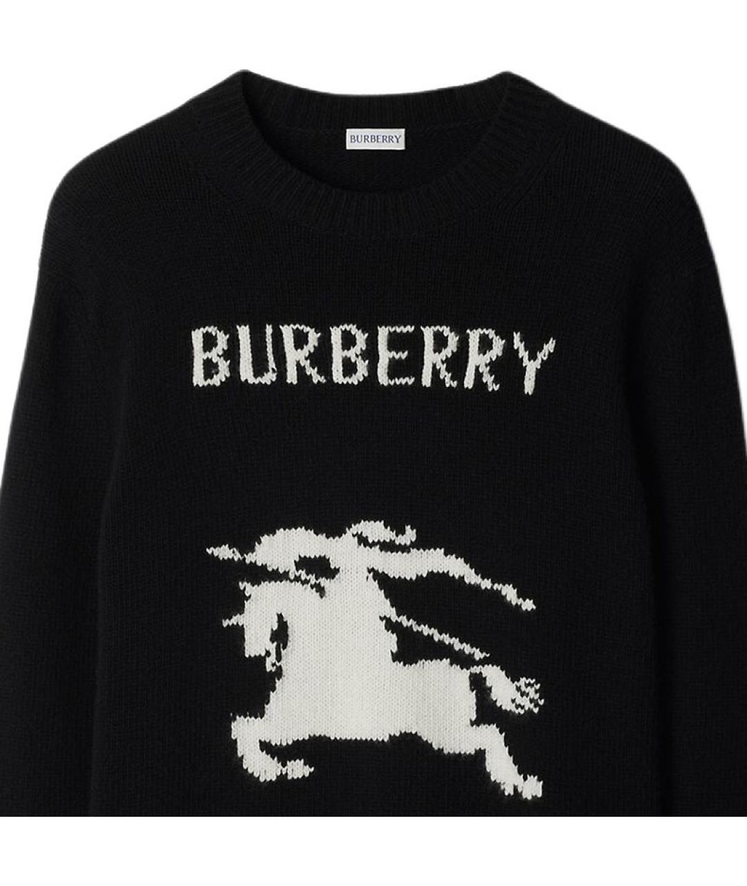 BURBERRY Черный джемпер / свитер, фото 6