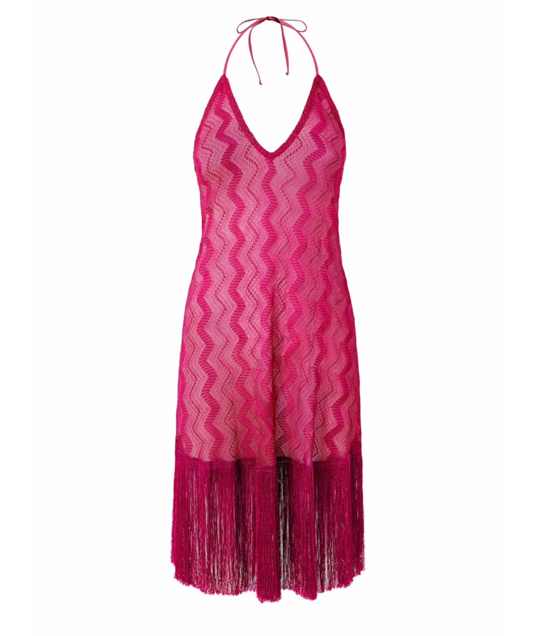 MISSONI Фуксия вискозное платье, фото 1
