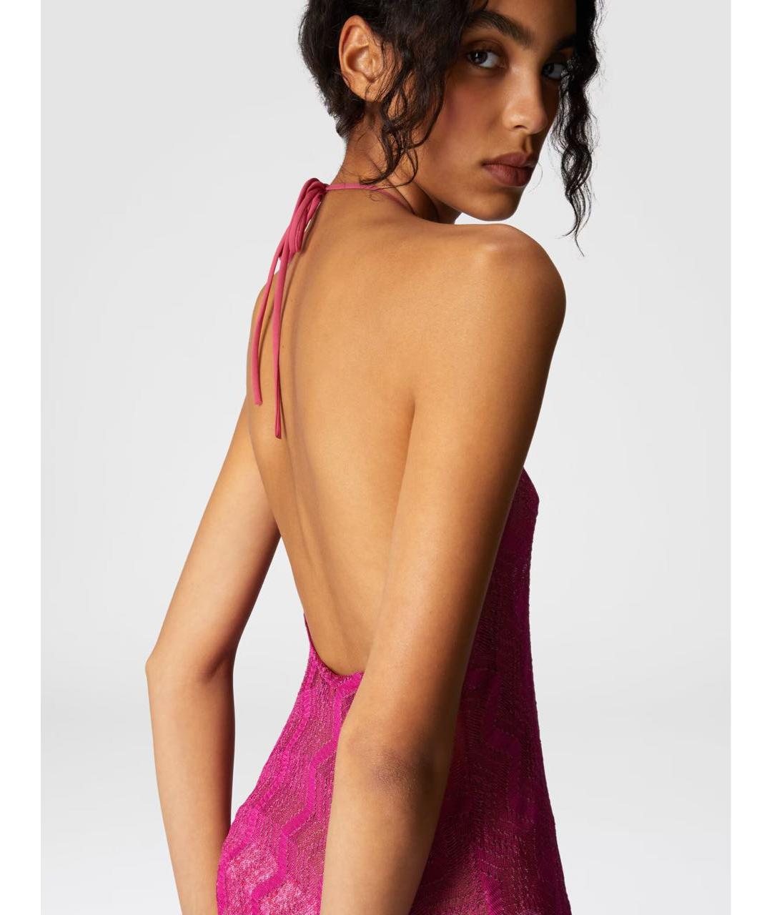 MISSONI Фуксия вискозное платье, фото 5