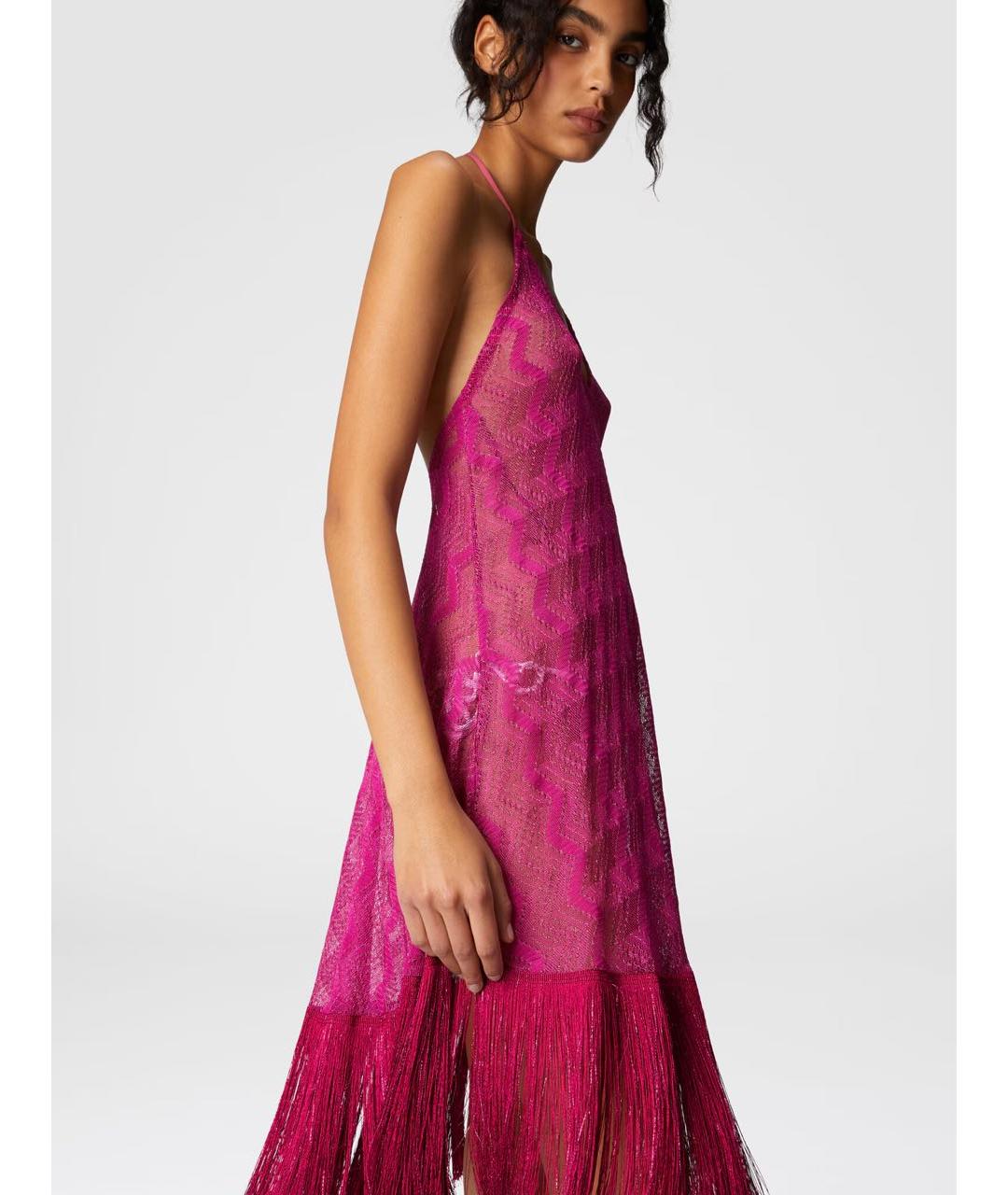 MISSONI Фуксия вискозное платье, фото 4