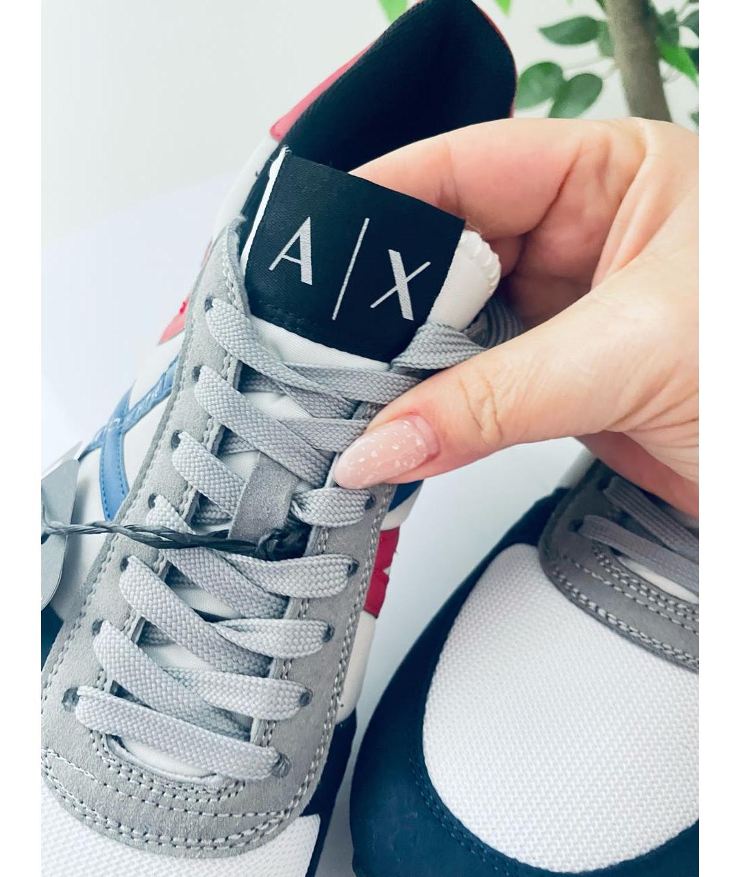 ARMANI EXCHANGE Синие низкие кроссовки / кеды, фото 6