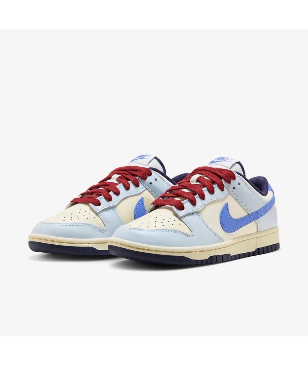 NIKE Голубые кожаные кроссовки, фото 2