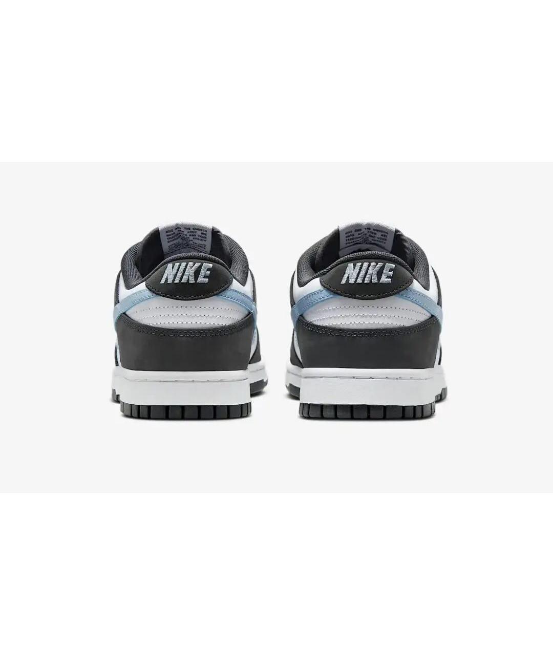 NIKE Антрацитовые кожаные кроссовки, фото 4