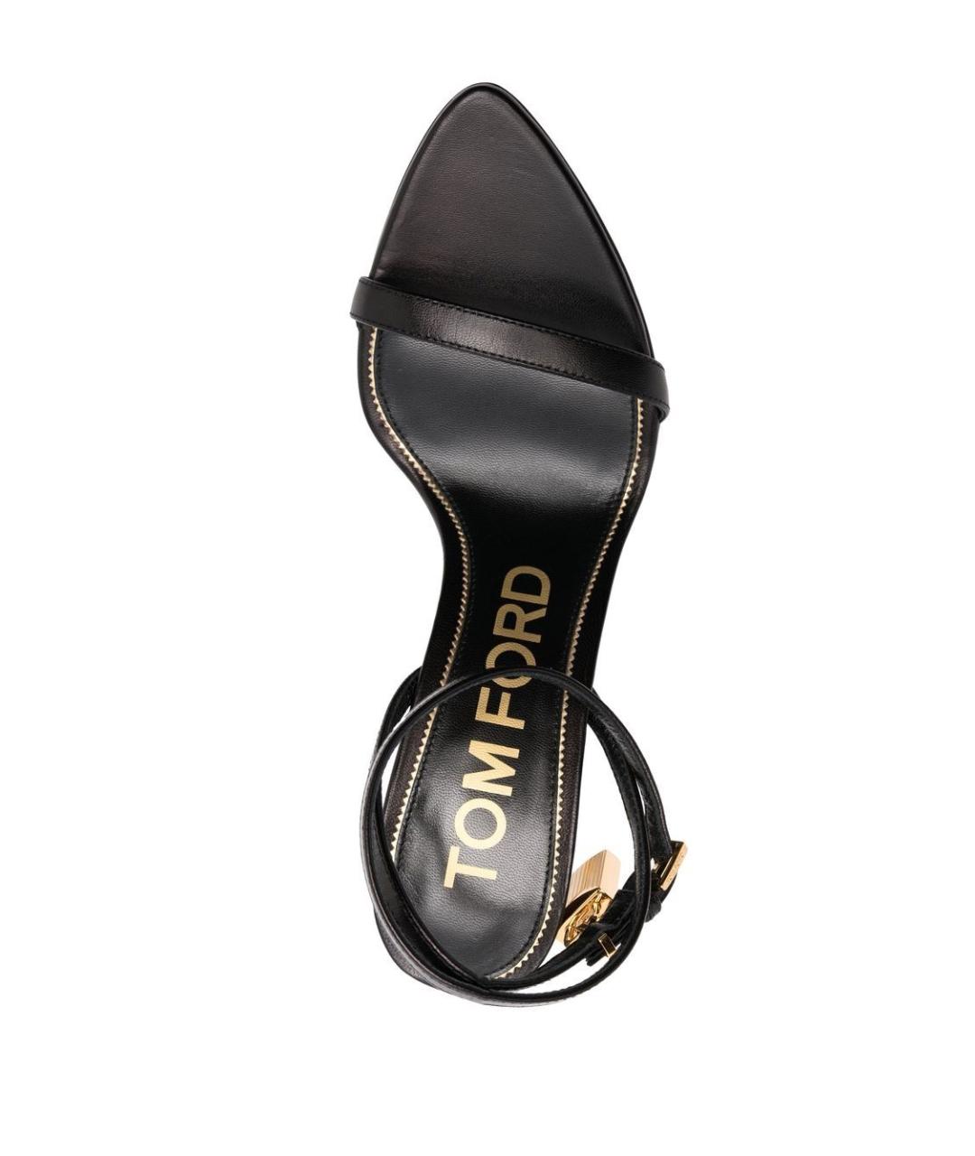 TOM FORD Черные кожаные туфли, фото 4