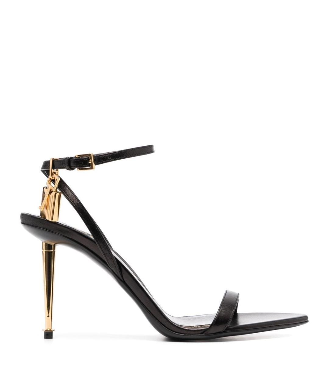 TOM FORD Черные кожаные туфли, фото 1