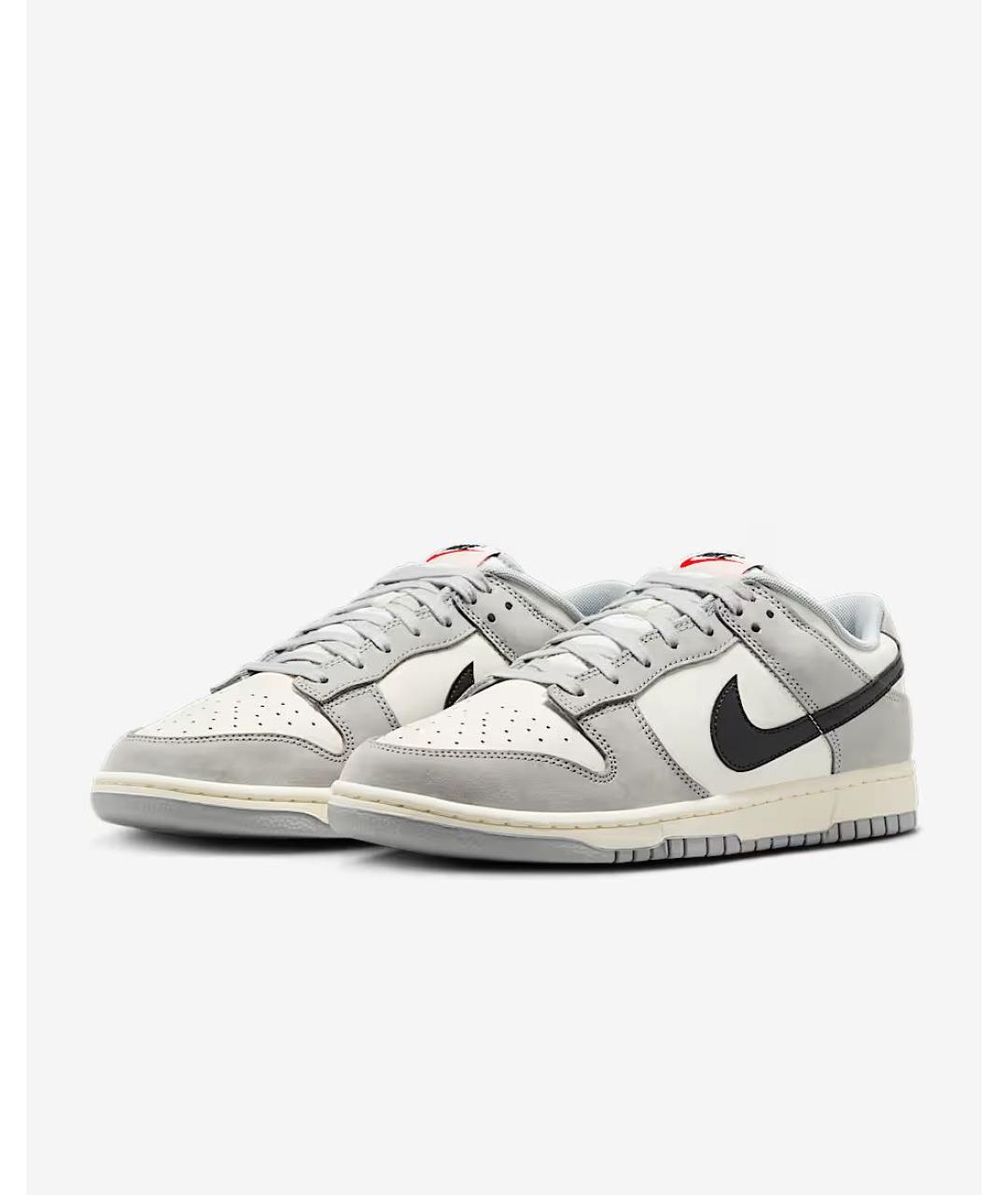 NIKE Серые кожаные кроссовки, фото 2