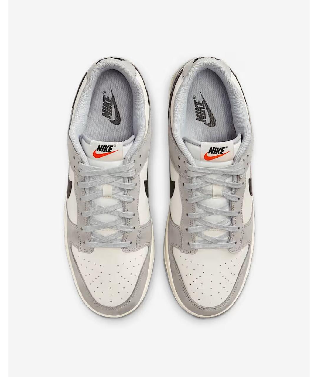 NIKE Серые кожаные кроссовки, фото 3