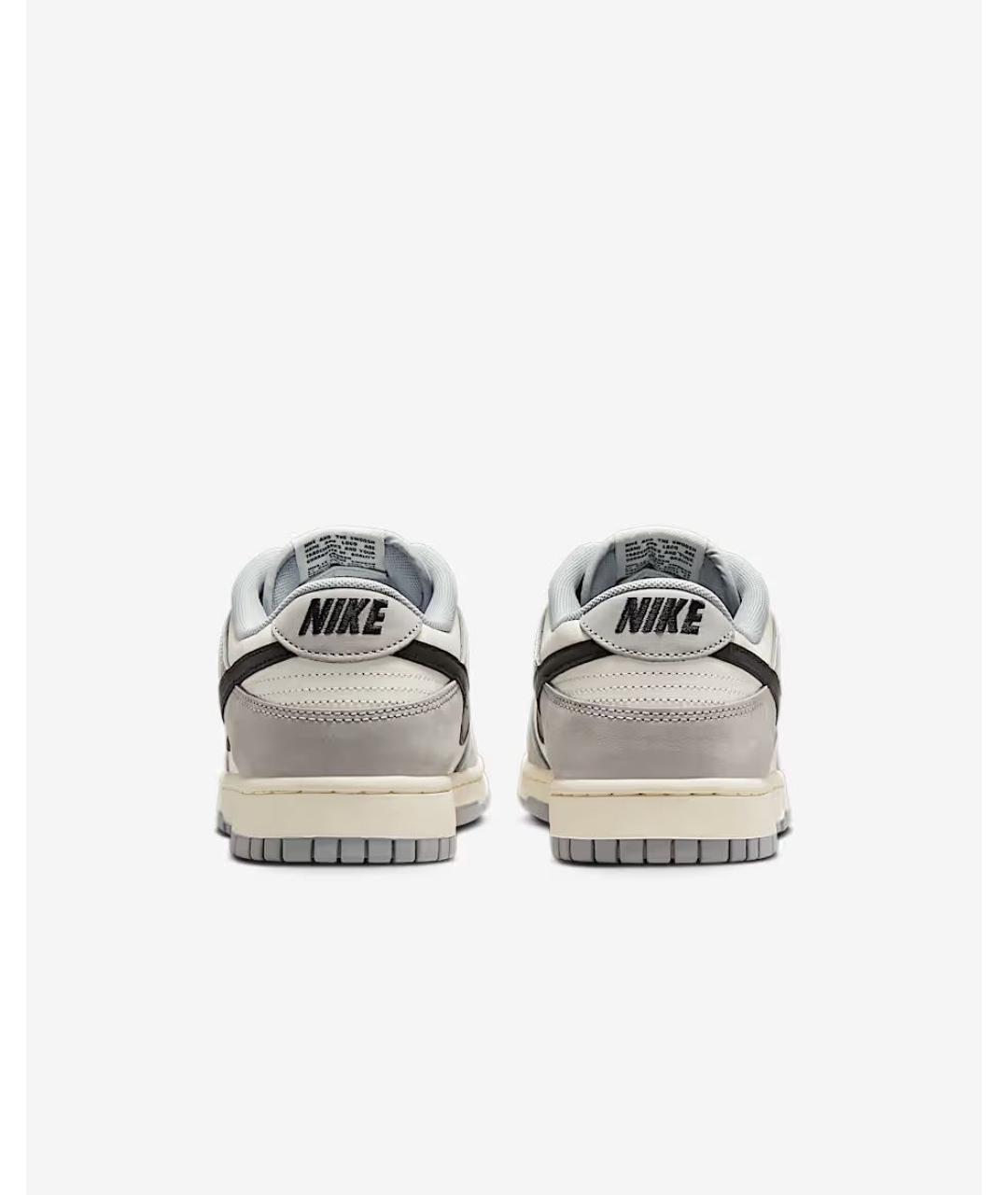 NIKE Серые кожаные кроссовки, фото 4