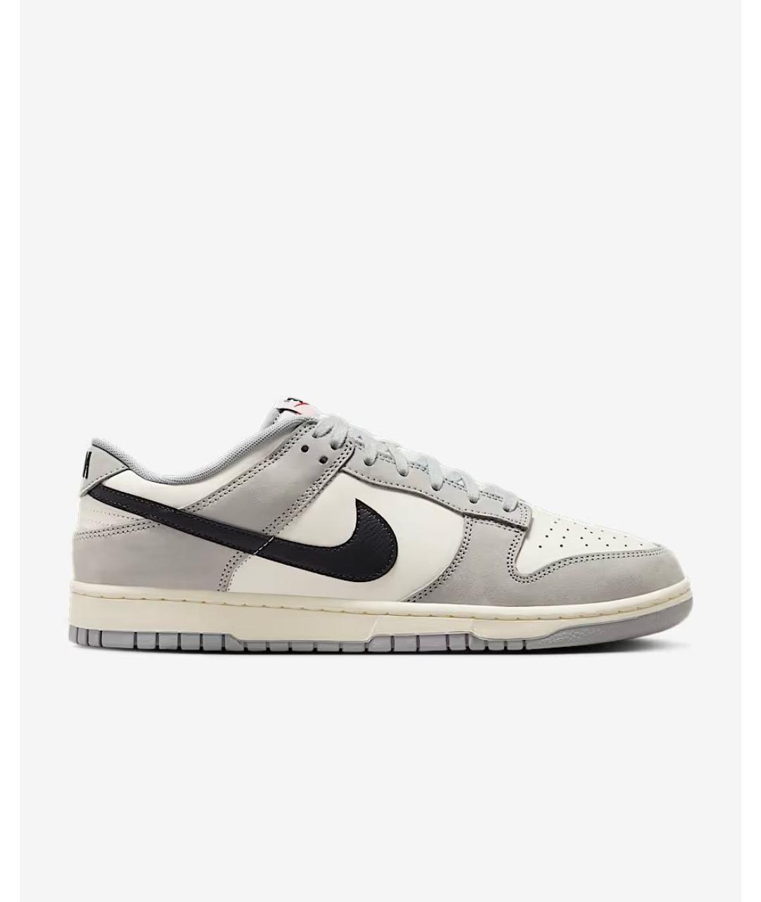NIKE Серые кожаные кроссовки, фото 5